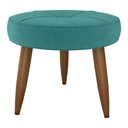 Ver imagem 3 de Puff Decorativa Redondo Veneza Veludo Verde Menta