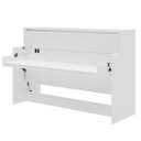 Ver imagem 1 de Mesa Escrivaninha e Cama de Solteiro Retrátil Branco 2 em 1 Hyde - Save Space