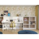 Ver imagem 3 de Mesa Escrivaninha e Cama de Solteiro Retrátil Branco 2 em 1 Hyde - Save Space