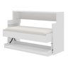 Mesa Escrivaninha e Cama de Solteiro Retrátil Branco 2 em 1 Hyde - Save Space - 2
