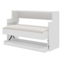 Ver imagem 2 de Mesa Escrivaninha e Cama de Solteiro Retrátil Branco 2 em 1 Hyde - Save Space