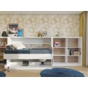 Ver imagem 4 de Mesa Escrivaninha e Cama de Solteiro Retrátil Branco 2 em 1 Hyde - Save Space