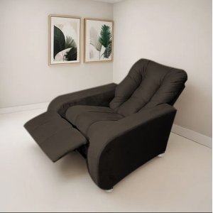 Poltrona Reclinável Papai Luxo Sala Quarto Estética  Berlin Marrom