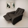 Poltrona Reclinável Papai Luxo Sala Quarto Estética  Berlin Marrom - 1