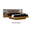 Ver imagem 2 de Cama Casal Braga Estofada com Espelho 2 Mesas de Cabeceiras