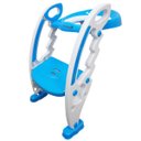 Ver imagem 1 de Assento Sanitário Redutor Infantil com Escada e Alça Dobrável Portátil Azul Importway Bw-184 Az