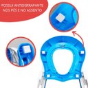 Ver imagem 4 de Assento Sanitário Redutor Infantil com Escada e Alça Dobrável Portátil Azul Importway Bw-184 Az