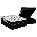 Ver imagem 1 de Cama Box Baú Casal: Colchão Espuma D45 Luckspuma Gran Luck + Base CRC Suede Black(138x188)