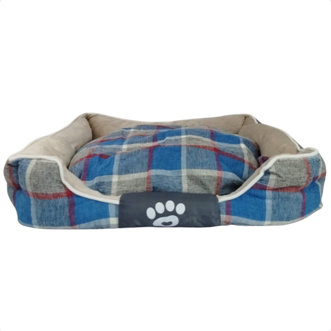 Cama P/ Cachorro Gato Caminha Pet 90x98cm 100% Lavável Linda Tam. G Azul