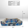 Cama P/ Cachorro Gato Caminha Pet 90x98cm 100% Lavável Linda Tam. G Azul - 5