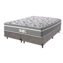 Ver imagem 1 de Cama Box Cinza e Colchão Queen Evolution Molas Ensacadas Probel