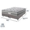 Ver imagem 3 de Cama Box Cinza e Colchão Queen Evolution Molas Ensacadas Probel