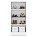 Ver imagem 4 de Sapateira 2 Portas 4 Prateleiras 130 cm Iris Multimóveis CR4125 Branca