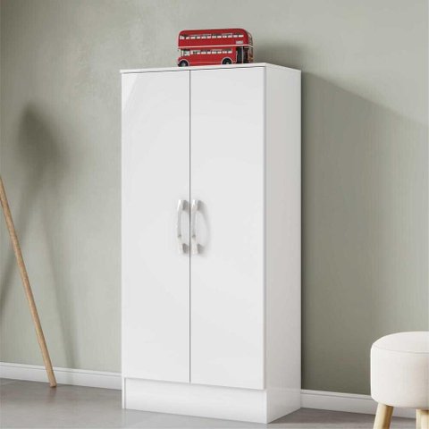 Sapateira 2 Portas 4 Prateleiras 130 cm Iris Multimóveis CR4125 Branca