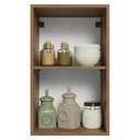 Ver imagem 4 de Armário Aéreo de Cozinha 1 Porta 40 cm Rustic/Preto Vidro Reflecta Bronze Vinil Madesa