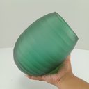 Ver imagem 4 de Vaso Decorativo Enfeite 22x17x17cm Vidro Verde Sanvalero