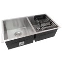 Ver imagem 3 de Cuba Dupla Quadrada Inox 304 Gourmet 9840 com Acessórios- EC247