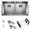 Ver imagem 2 de Cuba Dupla Quadrada Inox 304 Gourmet 9840 com Acessórios- EC247