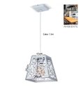 Ver imagem 3 de Pendente Industrial Mesa Bancada Passa Prato Cabeceira de Cama Palacio Iluminação Branco