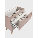 Ver mais imagens de Gabinete para Banheiro com Tampo Cuba e Espelho 80cm Retro Mdf Rosa Milano - On Móveis