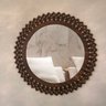 Espelho Decorativo Madeira Pegui Jasper - 85 cm - Marrom - 8