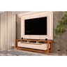 Rack Bancada P/tv até 75 Polegadas Salvatore 100% Mdf C/ Nichos 200x59cm Bali/cedro - Dj Móveis - 5