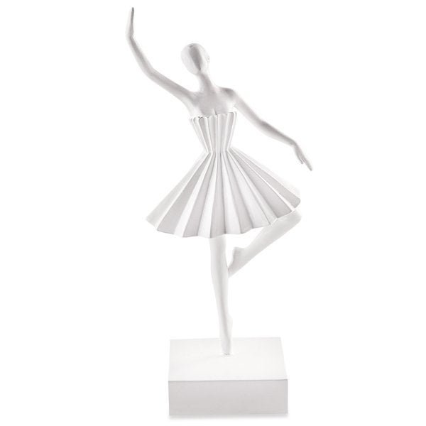 Escultura Bailarina Em Poliresina 28cm