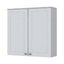Ver imagem 1 de Armário Aéreo 2 Portas 80cm Americana Branco Hp - Móveis Henn