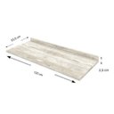 Ver imagem 6 de Balcão Pia 2 Portas e 3 Gavetas 120cm com Tampo Branco Hp - Móveis Henn