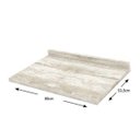 Ver imagem 5 de Balcão 2 Portas 80cm com Tampo e Aéreo Basculante Americana Branco Hp - Móveis Henn