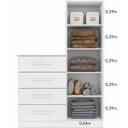 Ver imagem 4 de Cômoda Sapateira com Espelho 4 Gavetas 1 Porta Cancun Espresso Móveis