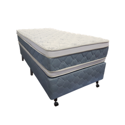 Cama Box + Colchão Castor Solteiro Five Star Air Double Face Pocket 100x200x61cm - 1