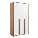 Ver imagem 1 de Guarda-Roupas de Bebê 3 Portas Modulado Marrom/Branco/Mel