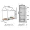 Quarto Infantil com Cama Montessoriana e Guarda-roupas João e Maria Multimóveis Mx4271 Branco - 7