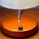 Ver imagem 4 de Abajur Luminaria de Mesa Redondo com Interruptor Ref 84 Decoração Casa Sala Quarto Escritório Moveis