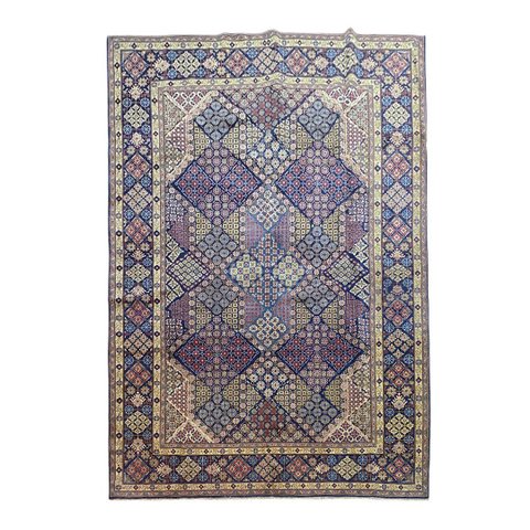 Tapete Feito À Mão Najaf Abad 288x390cm Sofisticação e Tradição para Ambientes Elegantes