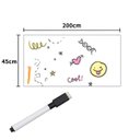 Ver imagem 4 de Kit 3 Papel de Parede Adesivo Pvc Quadro Branco com Marcador 2 Metros