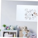 Ver imagem 2 de Kit 3 Papel de Parede Adesivo Pvc Quadro Branco com Marcador 2 Metros