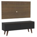 Ver mais imagens de Rack Madesa Le Mans e Painel para Tv até 55 Polegadas 2 Portas - Rustic/preto