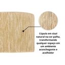 Ver imagem 3 de Luminária Paris Pendente Aconchegante em Corda Sisal Natural:preto
