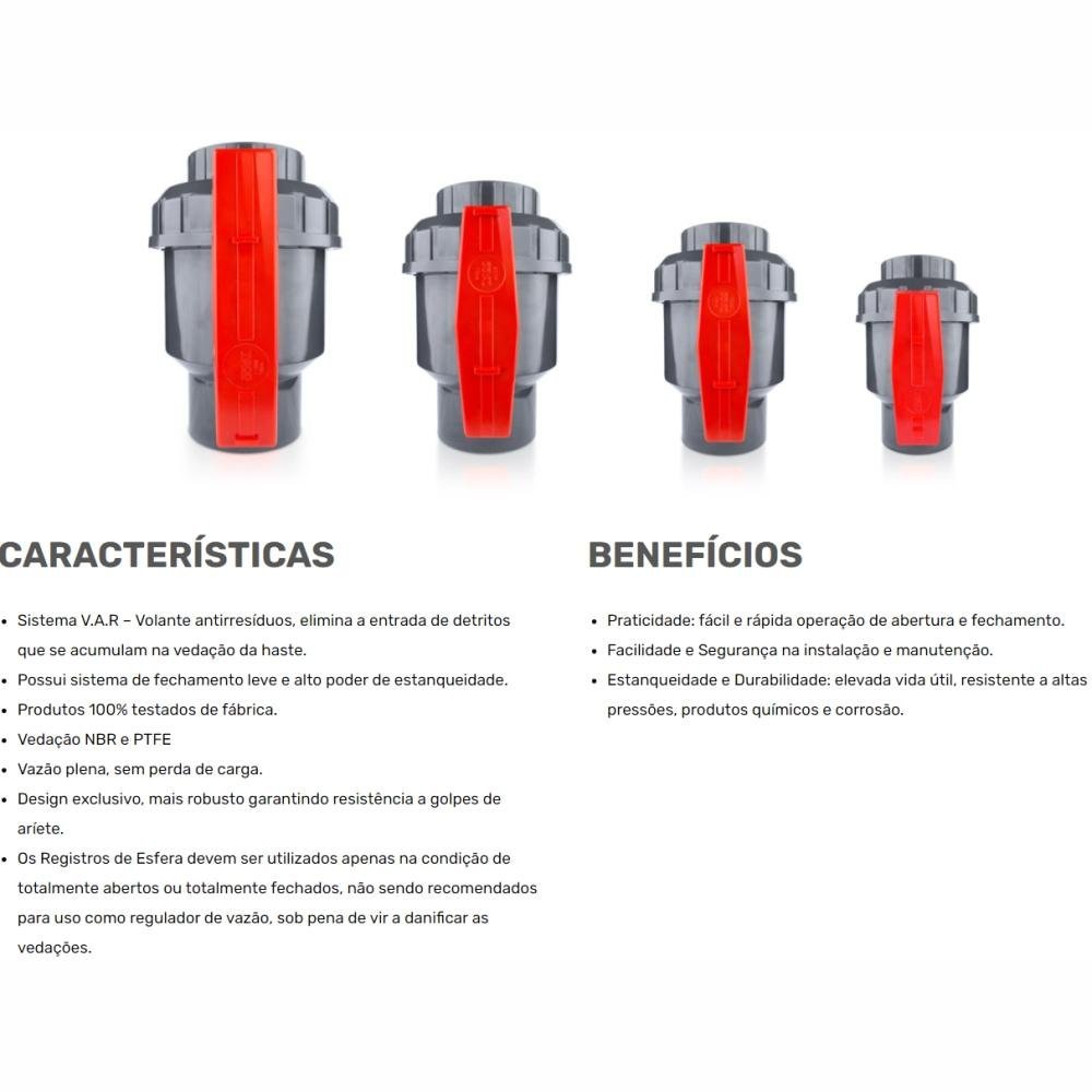 Registro Esfera Soldavel Para Alta Pressao 75mm Com Uniao Top Coval - 3
