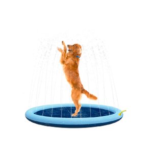 Tapete Piscina Chafariz Inflável Espirra Água para Pet ou Crianças