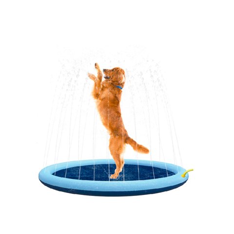 Tapete Piscina Chafariz Inflável Espirra Água para Pet ou Crianças