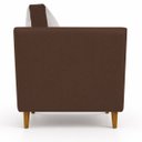 Ver imagem 3 de Kit 2 Poltronas Aviv para Sala Escritório Recepção Linho Premium Easy Clean Corino Premium Luxo
