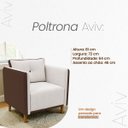 Ver mais imagens de Kit 2 Poltronas Aviv para Sala Escritório Recepção Linho Premium Easy Clean Corino Premium Luxo