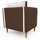 Ver imagem 4 de Kit 2 Poltronas Aviv para Sala Escritório Recepção Linho Premium Easy Clean Corino Premium Luxo