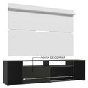 Ver imagem 5 de Rack Madesa Cancun e Painel para TV até 65 Polegadas Preto/Branco 8N09 Cor:Preto/Branco