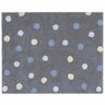 Tapete Nina Rugs Multidots Cinza - Azul/Amarelo/Br 160x120 - 1