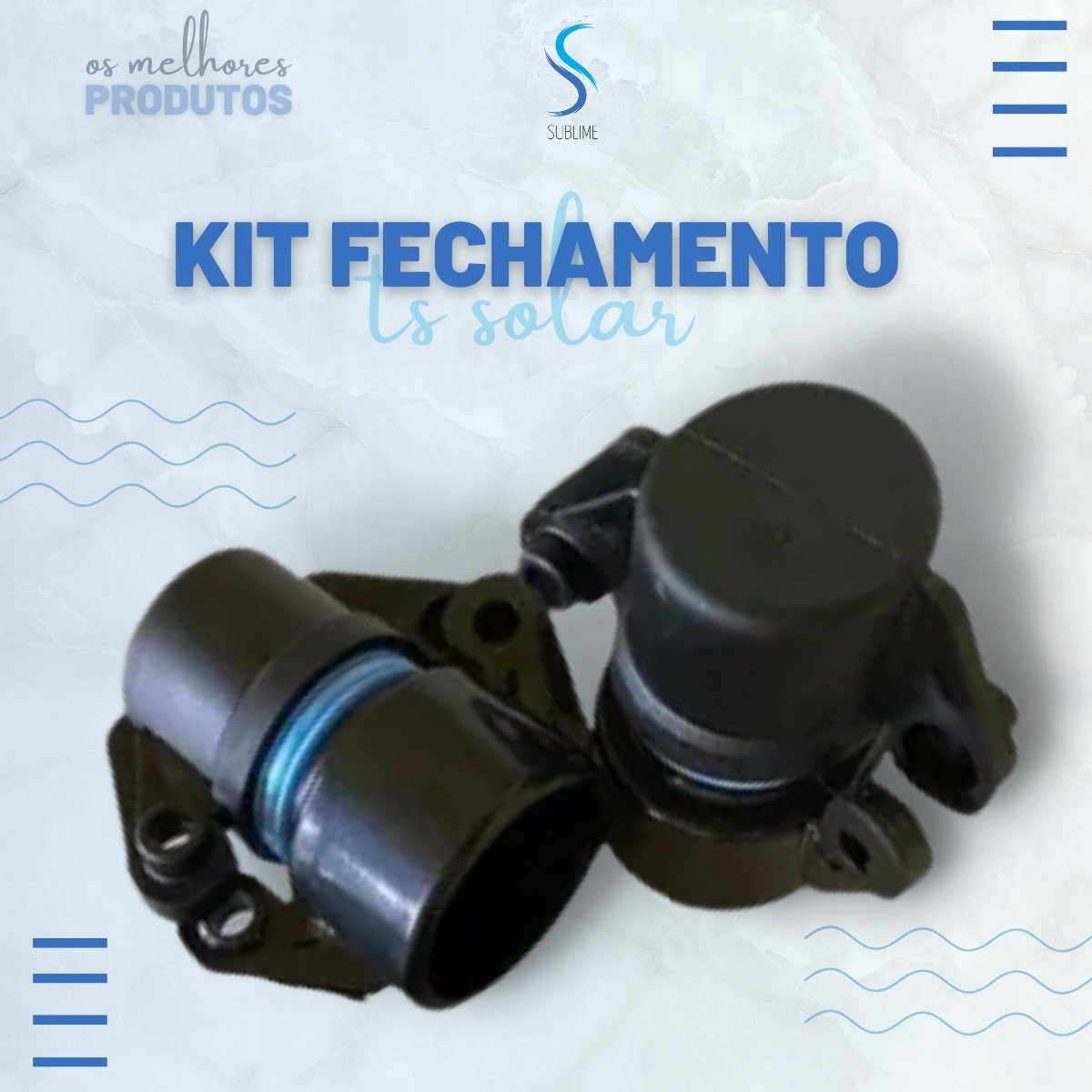 Kit Completo - Aquecedor Solar Piscinas - 36 Placas 3 mt - 33m² / 46.500 Litros - 6