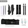 Kit Duplo Softbox Soquete E-27 Lâmpada 220V Tripé 2M T-Photo U UNICA UNICA - 9